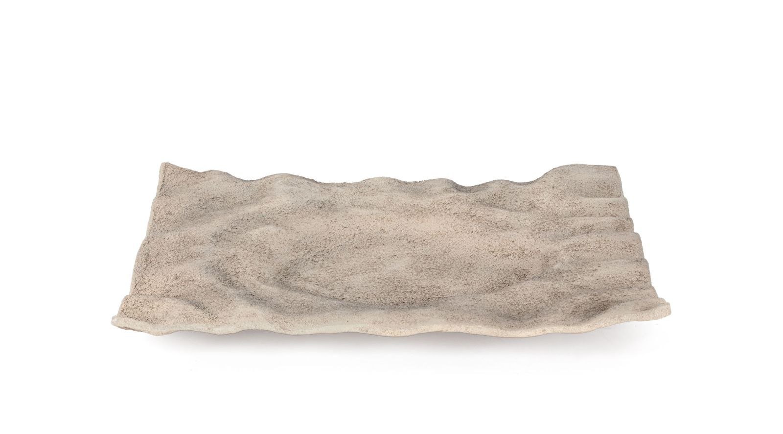 Azalea Metal Tray- Large Mud - Image 2