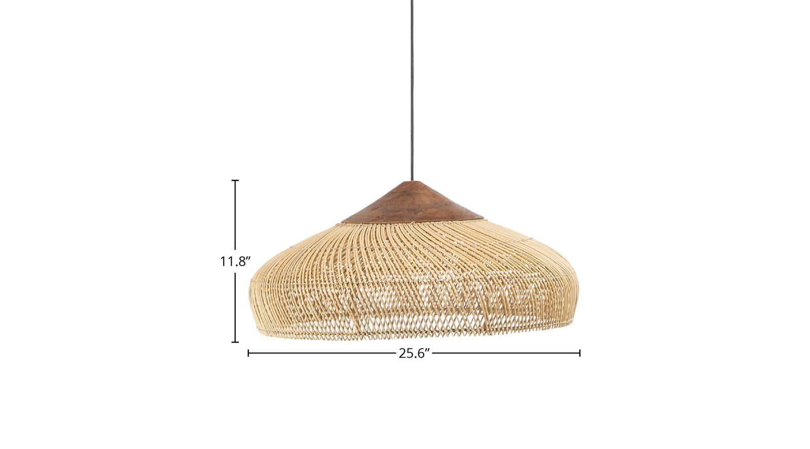 D Bodhi Banjo Pendant Large - Natural - Image 2
