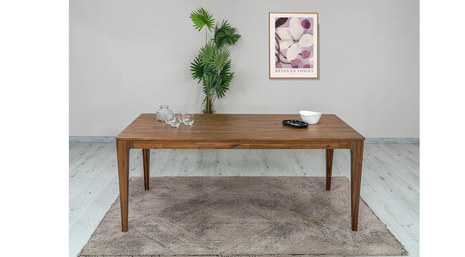 Belleza Wooden Dining Table - Image 7
