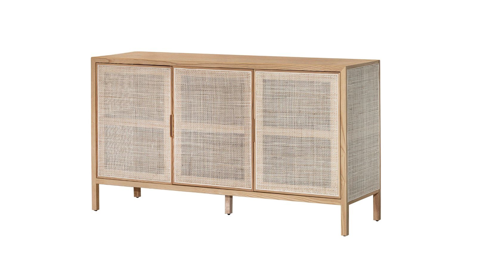 Rattan 3 Door Sideboard Natural