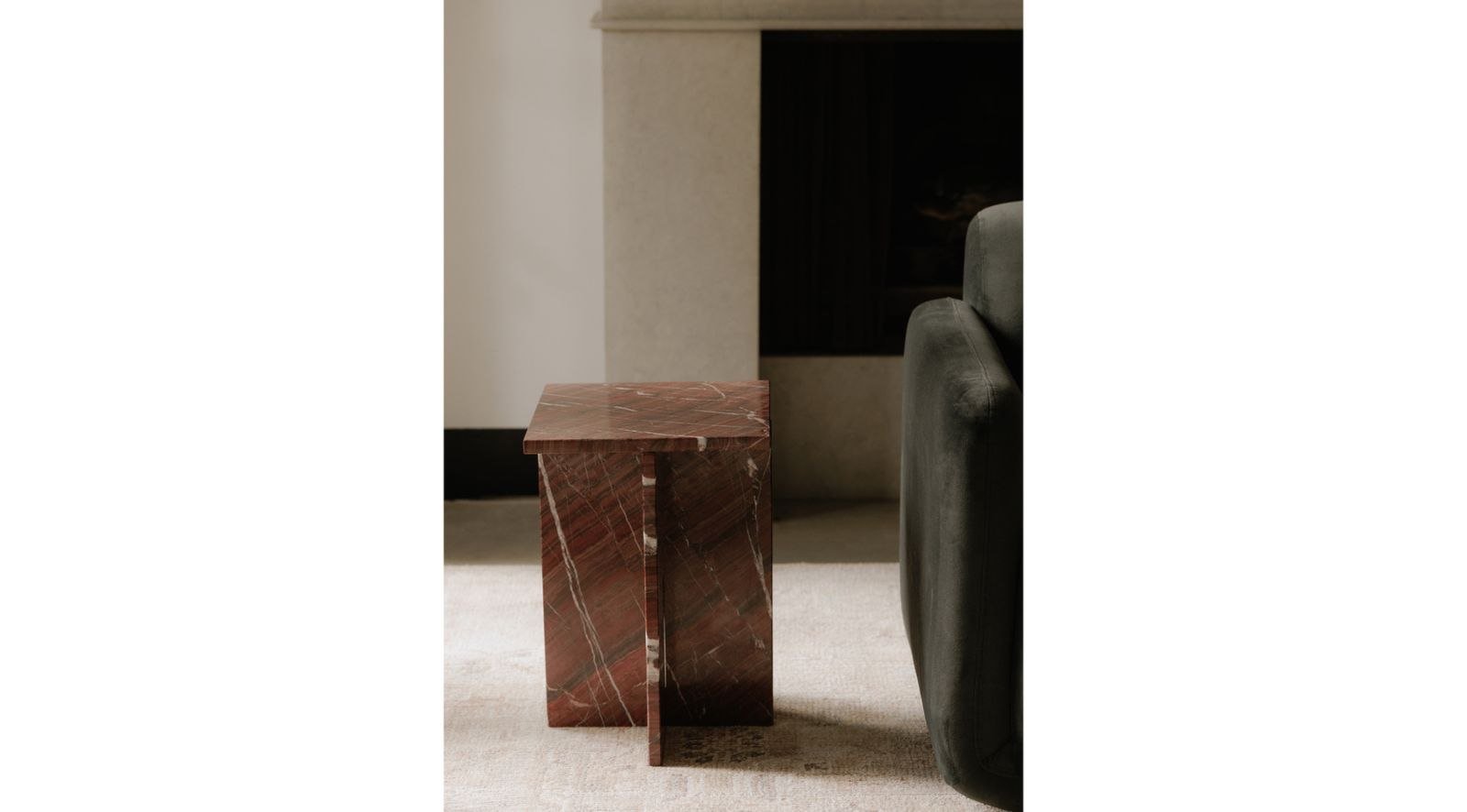 Blair Accent Table- Rosso Levanto - Image 2