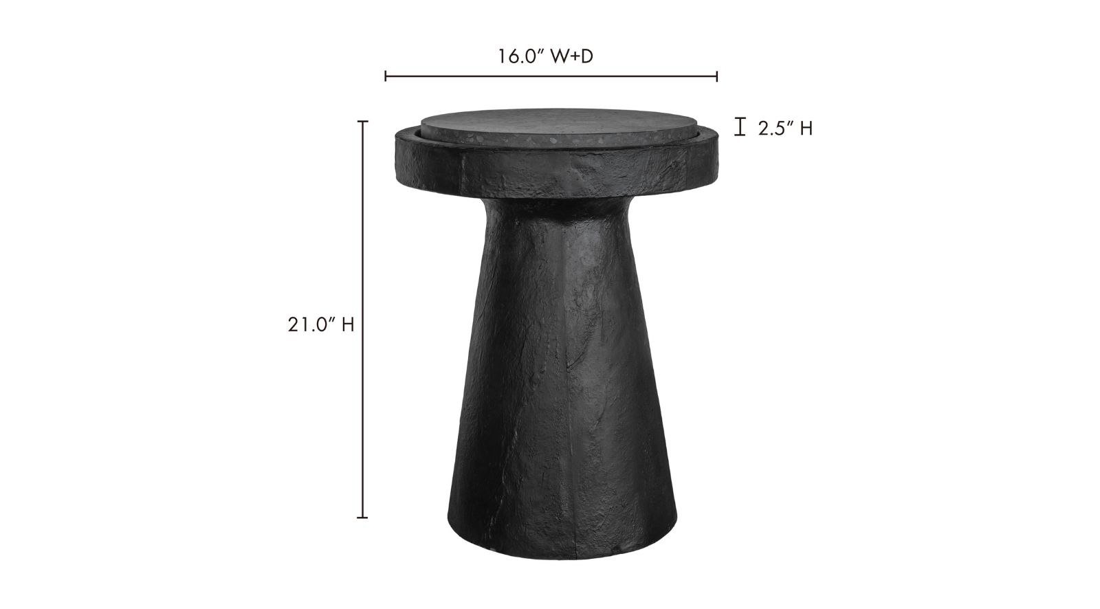 Book Accent Table- Black - Image 2