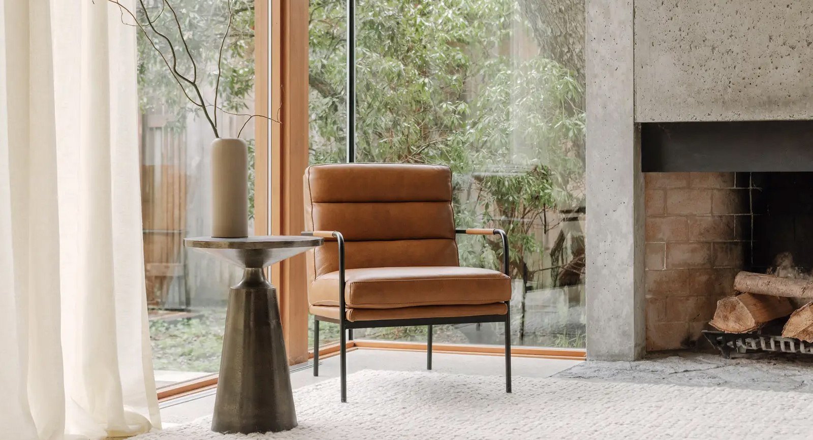 Verlaine Armchair Chestnut Brown - Image 3