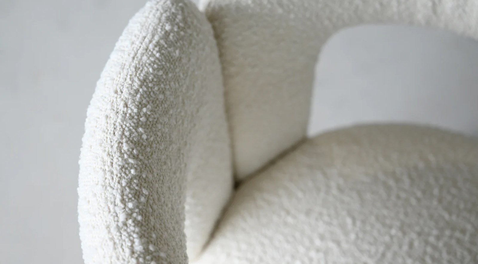 Melrose Armchair- Cream Boucle - Image 8