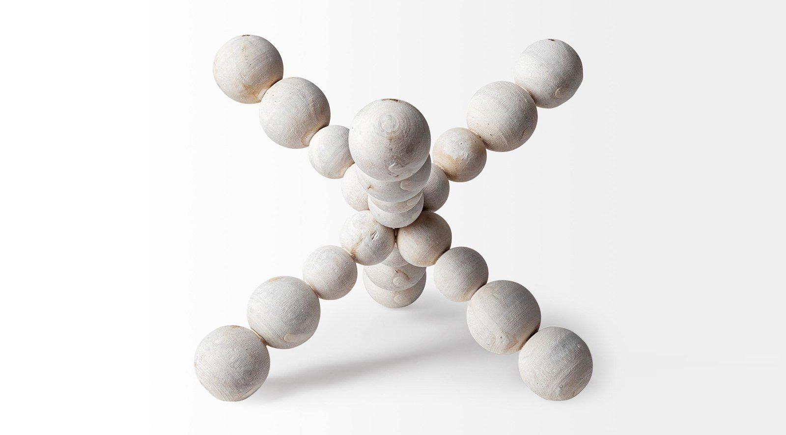 Carollan White Wood Ball Jack 9H - Image 2