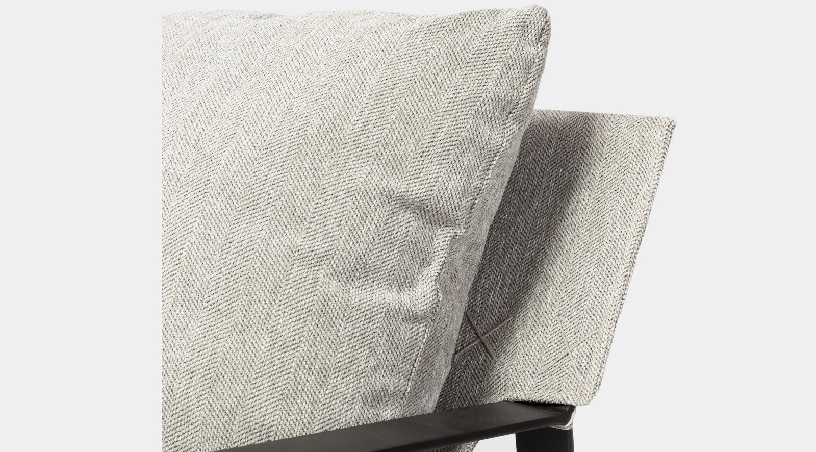 Guilia Castlerock Gray With Metal Frame Sling Accent Chair - Image 9