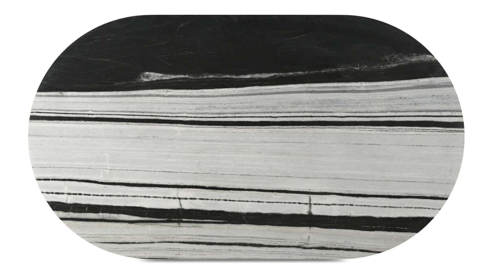 Celia Oval Dining Table- Panda Marble - Image 2