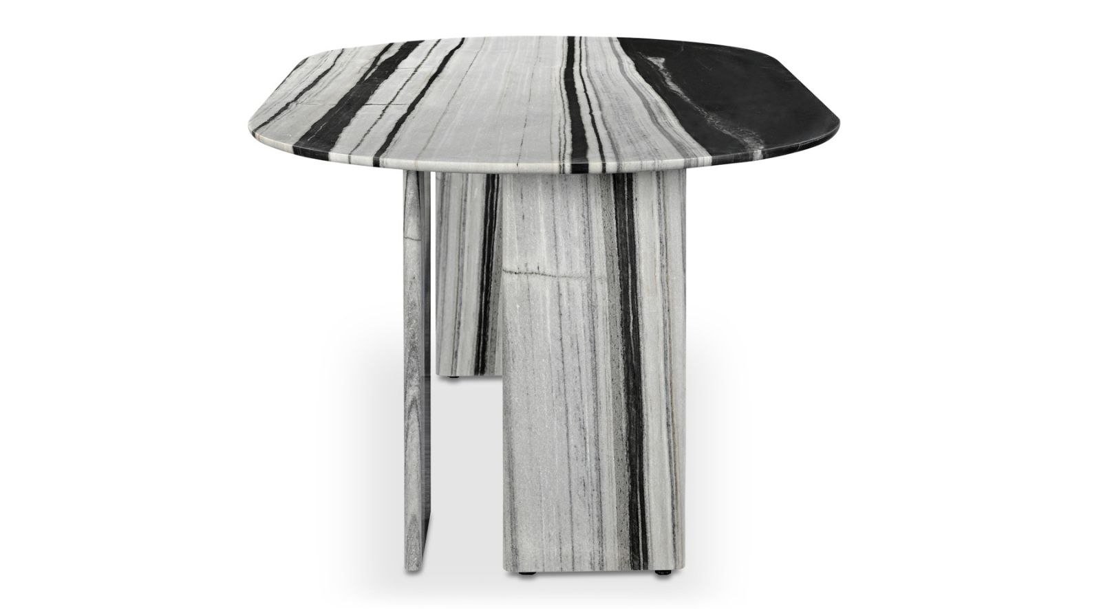 Celia Oval Dining Table- Panda Marble - Image 4