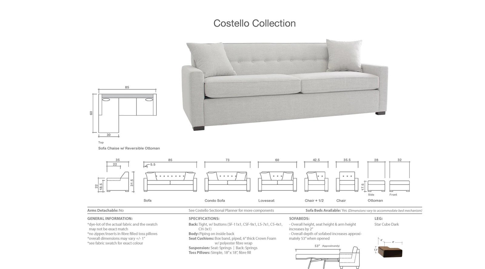 Costello Sofa - Image 3