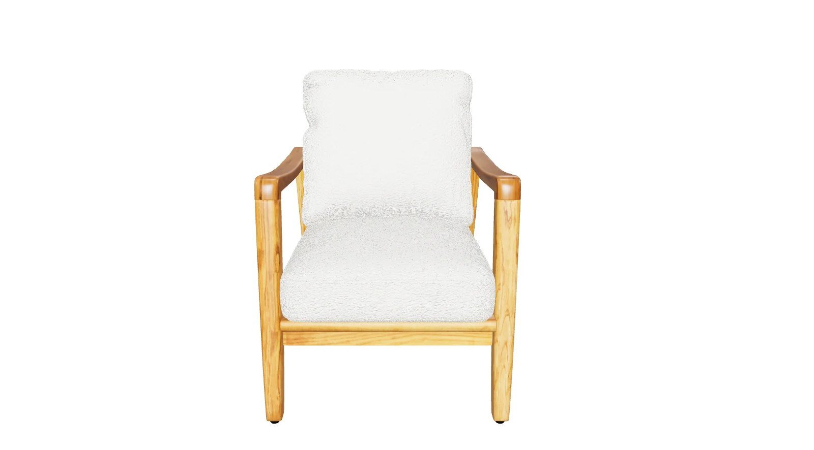 Beltman Occasional Chair- Cream Boucle - Image 2