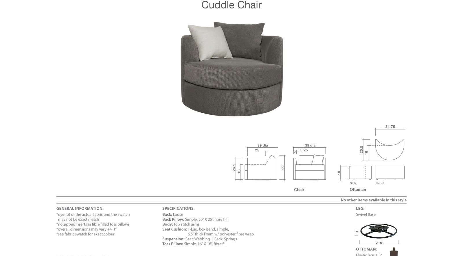 Cuddle Chair - Image 6