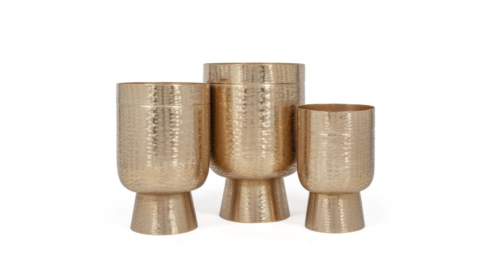 Deliah Metal Floor Planters S/3