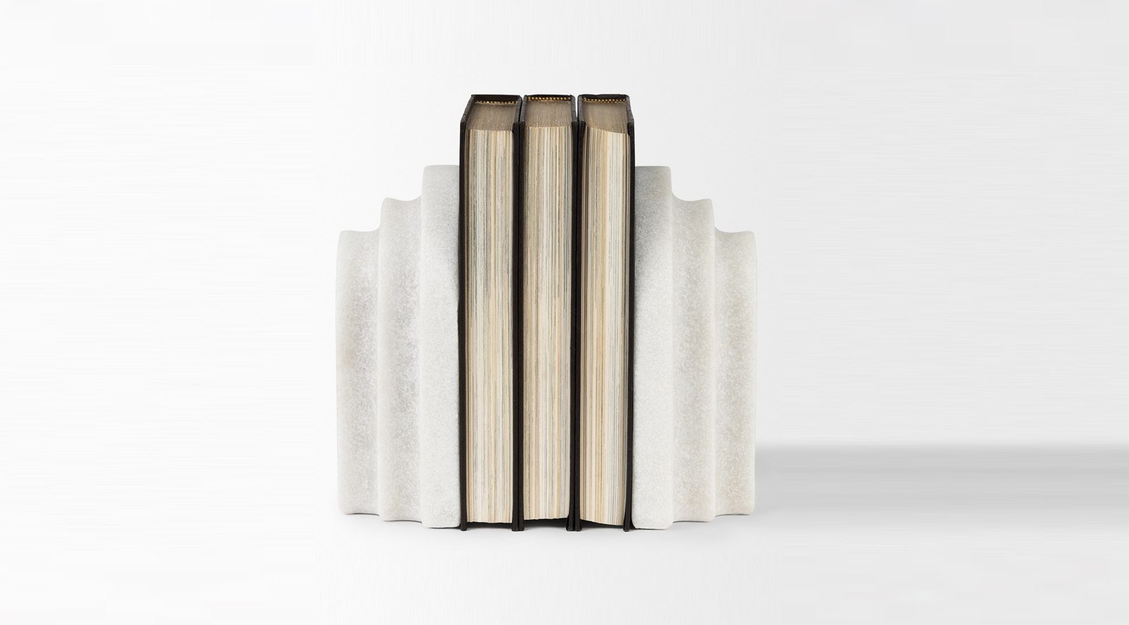 Empire Granite Bookends White