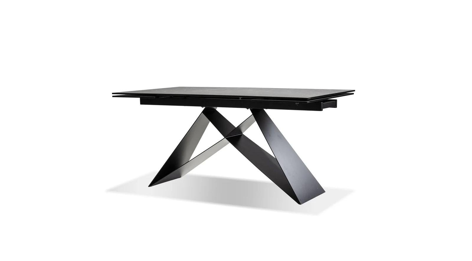 The W Double Extension Dining Table Grey