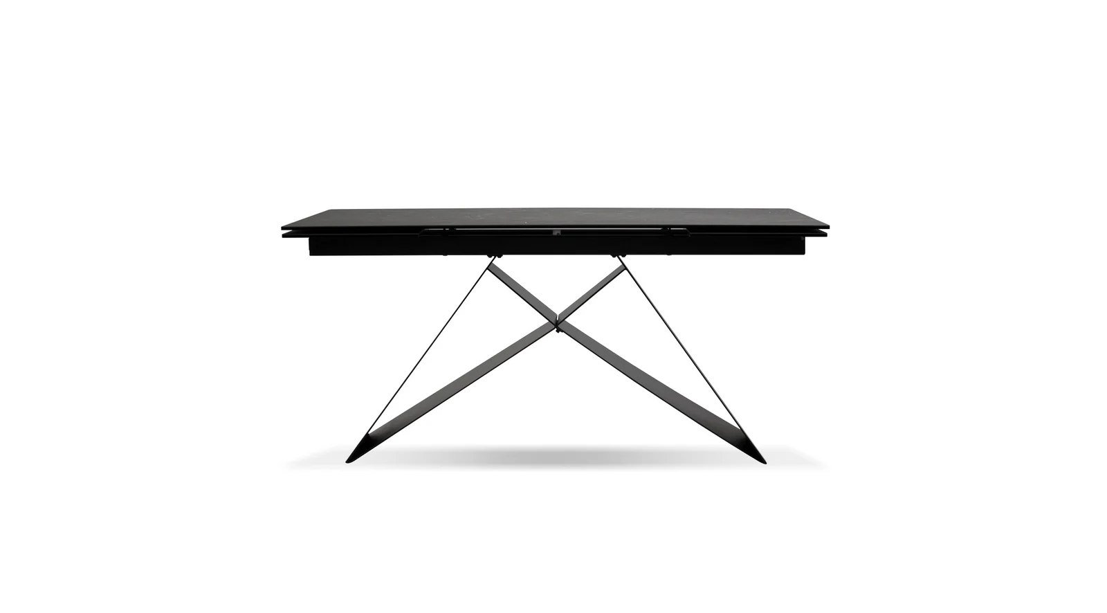 The W Double Extension Dining Table Grey - Image 2