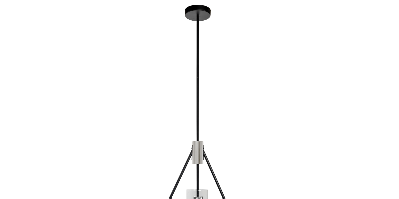 Eliana Pendant, Black And Chrome - Image 4
