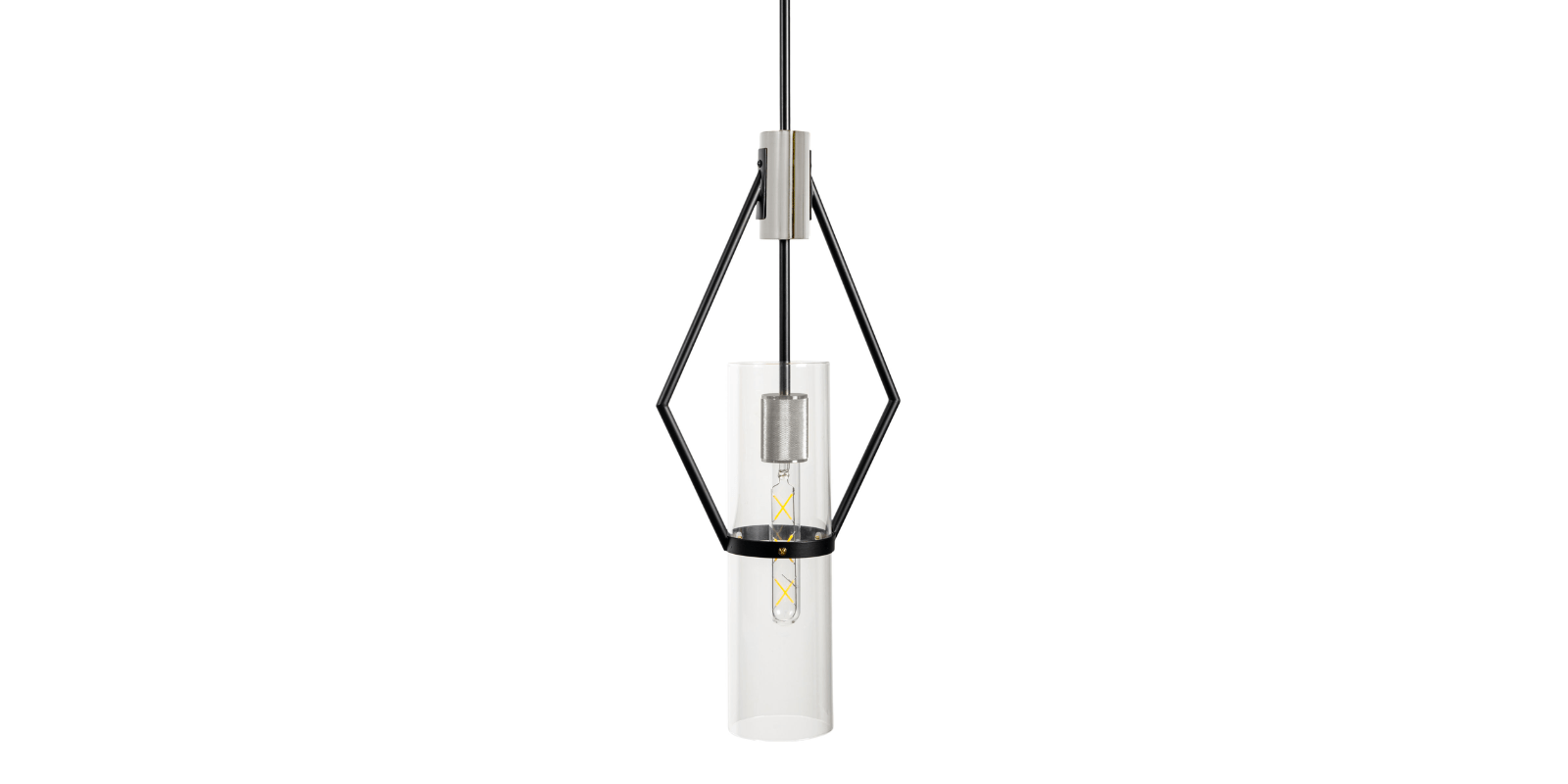 Eliana Pendant, Black And Chrome - Image 8