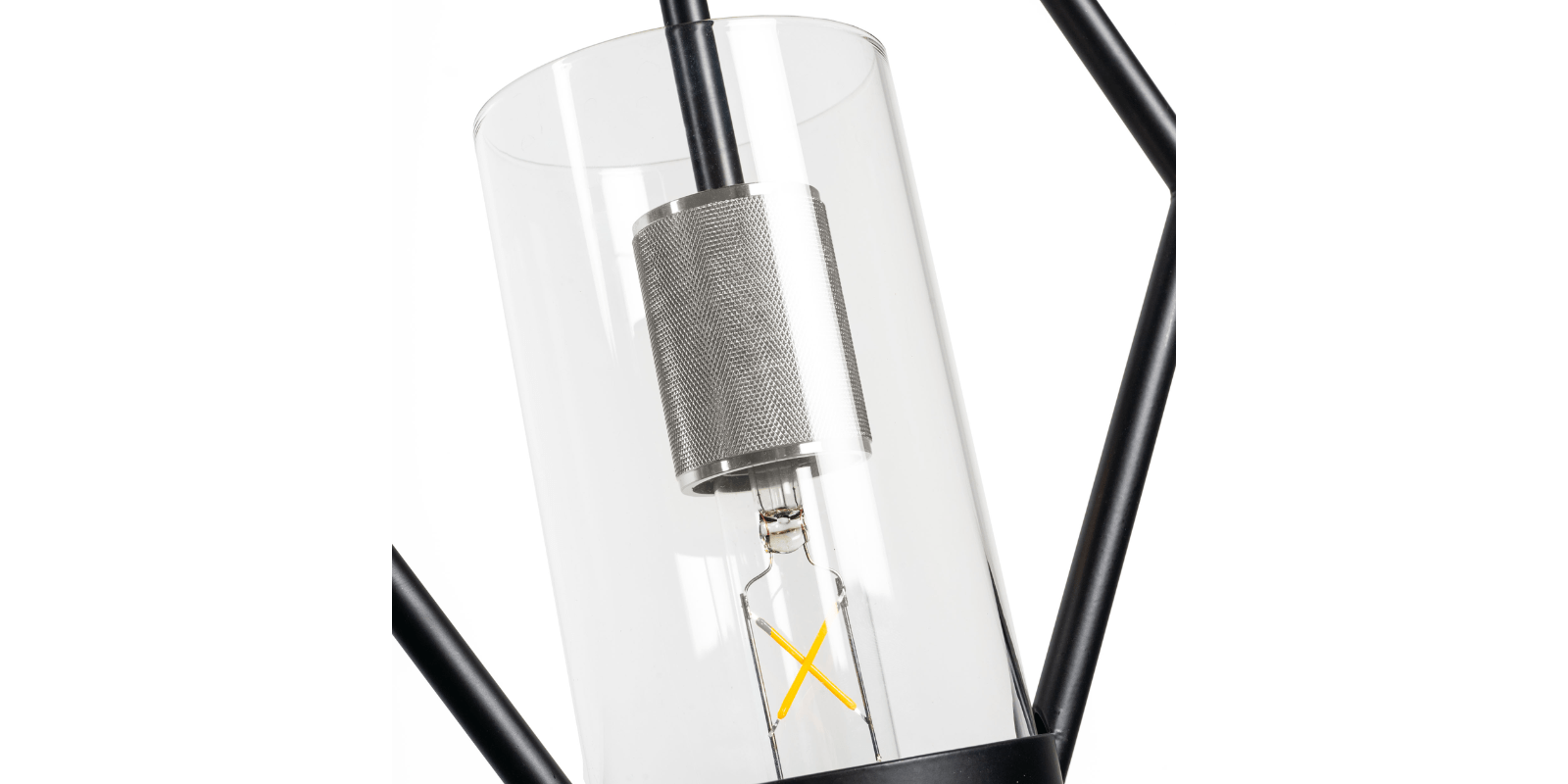 Eliana Pendant, Black And Chrome - Image 7
