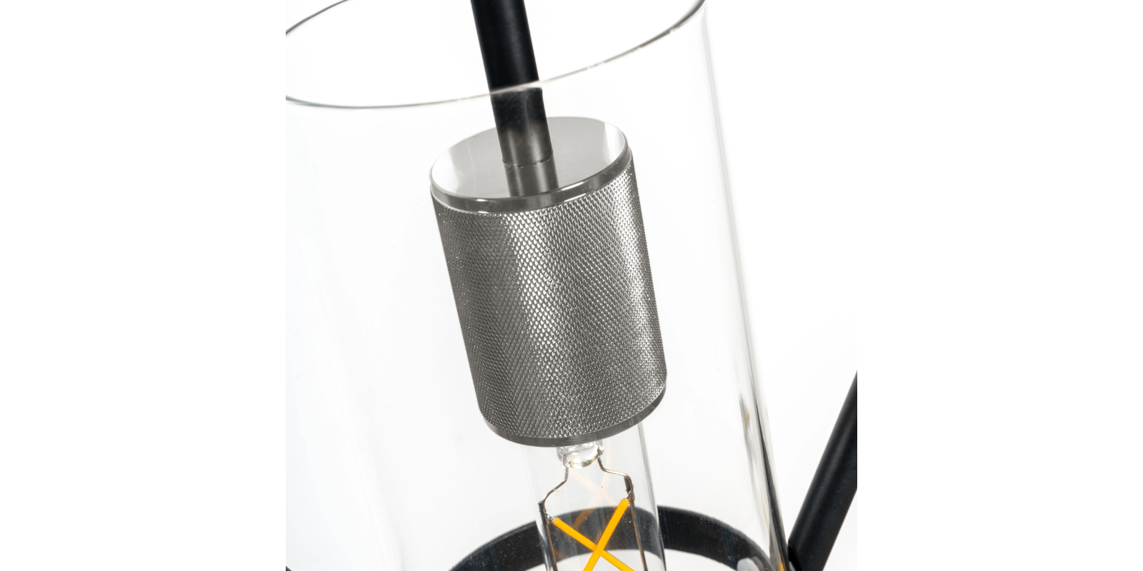 Eliana Pendant, Black And Chrome - Image 6