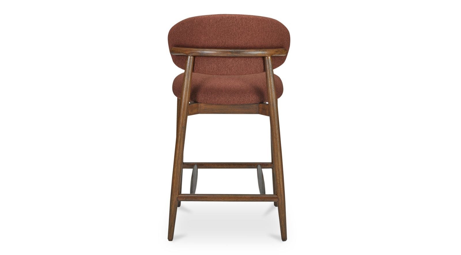 ELLIE COUNTER STOOL PERFORMANCE FABRIC-RUST - Image 4