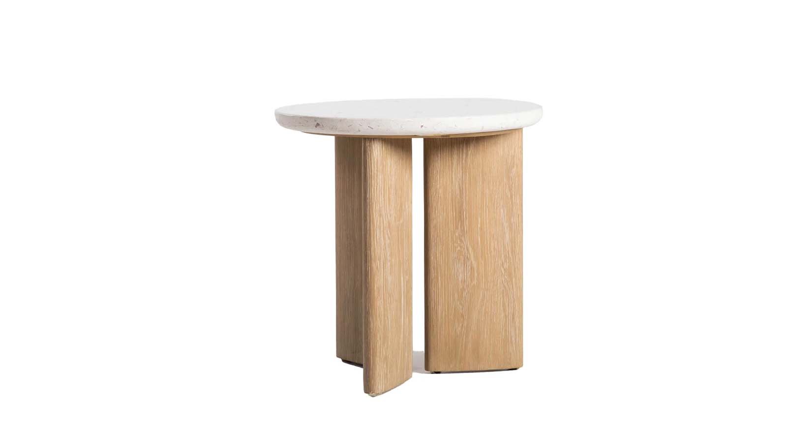 Eternity Side Table - Seashell Finish