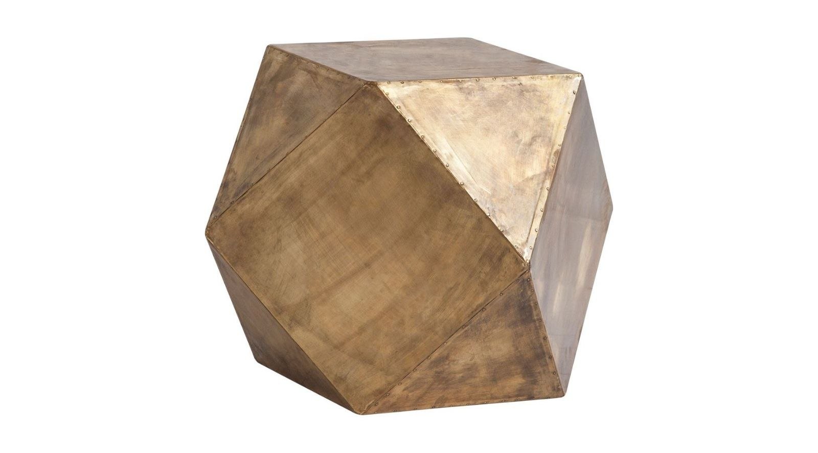 Exagoni Gold-Side Table