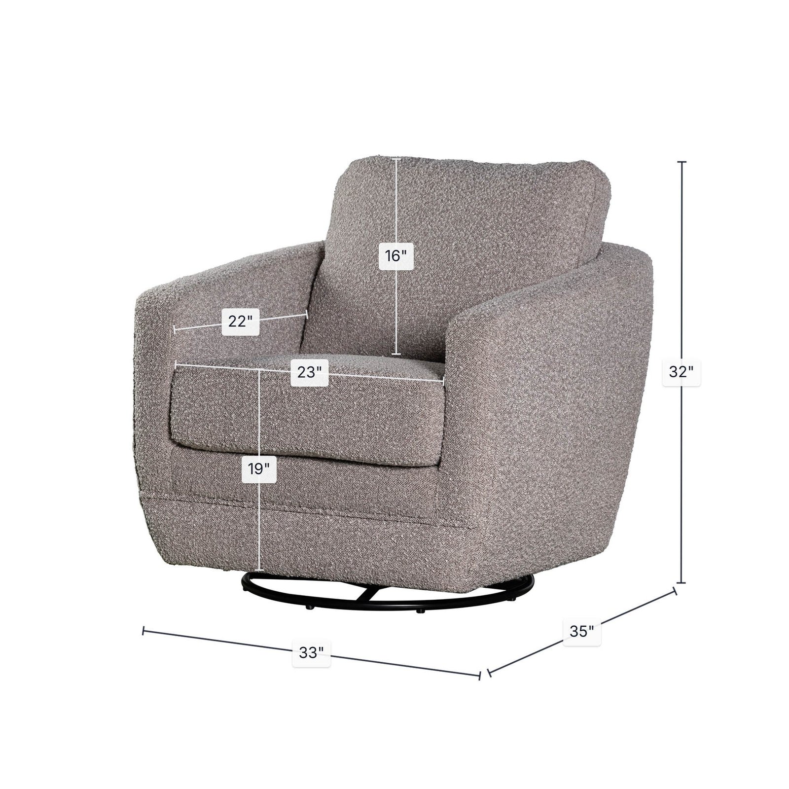 Baltimore Swivel Glider - Image 3