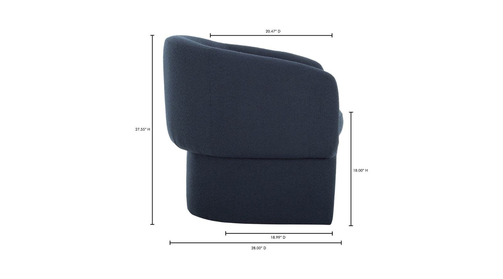Franco Chair- Dark Indigo - Image 3