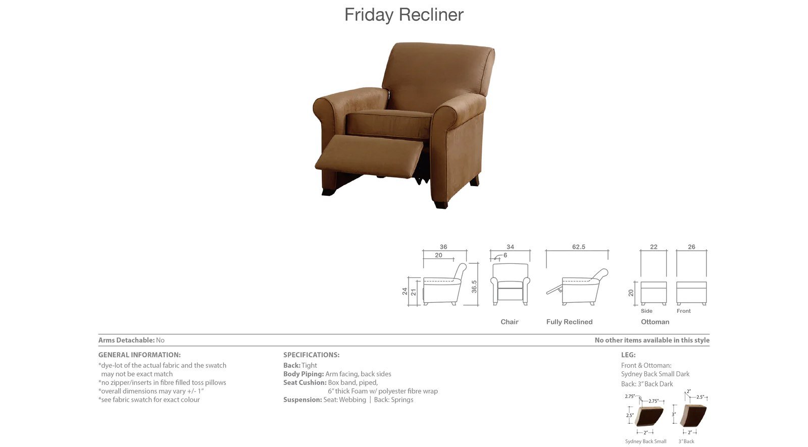 Friday Recliner Chair - Image 3