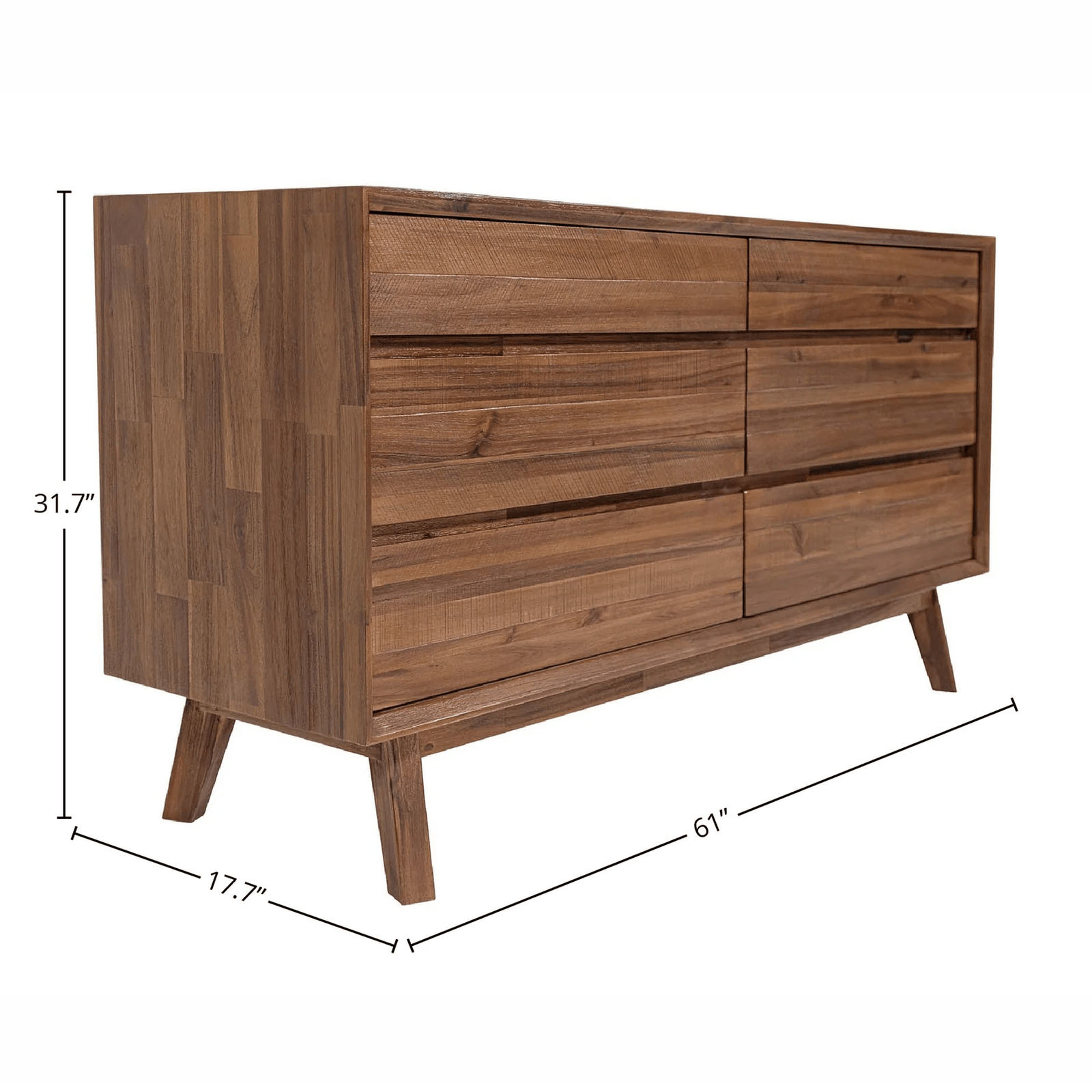 Gianni 6D Dresser- Warm Pecan - Image 7