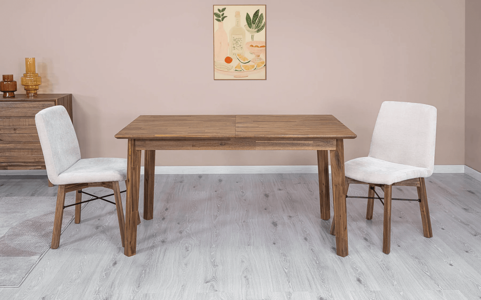 Gianni Small Extension Dining Table 55/71"- Warm Pecan - Image 15