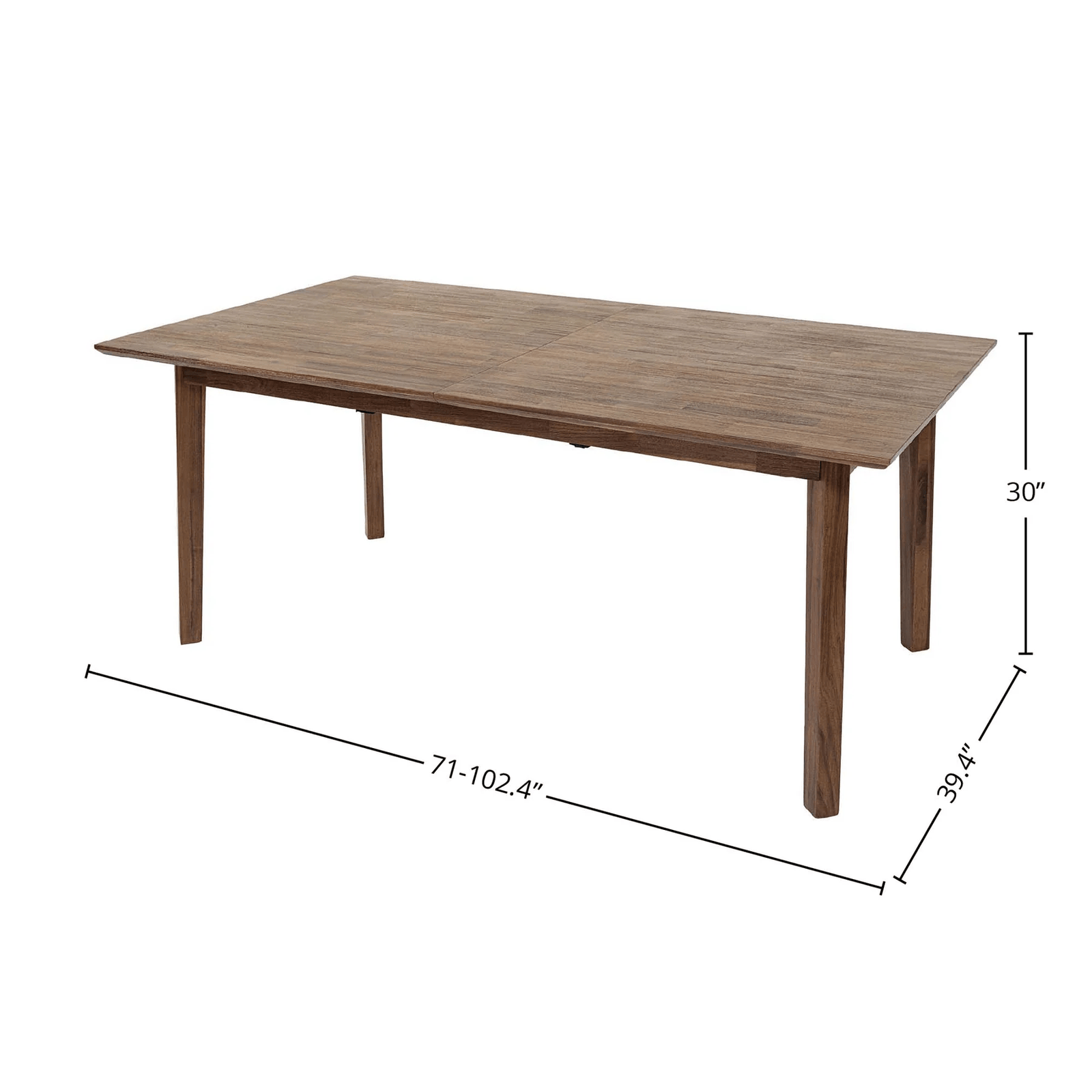 Gianni Extension Dining Table - Warm Pecan - Image 4