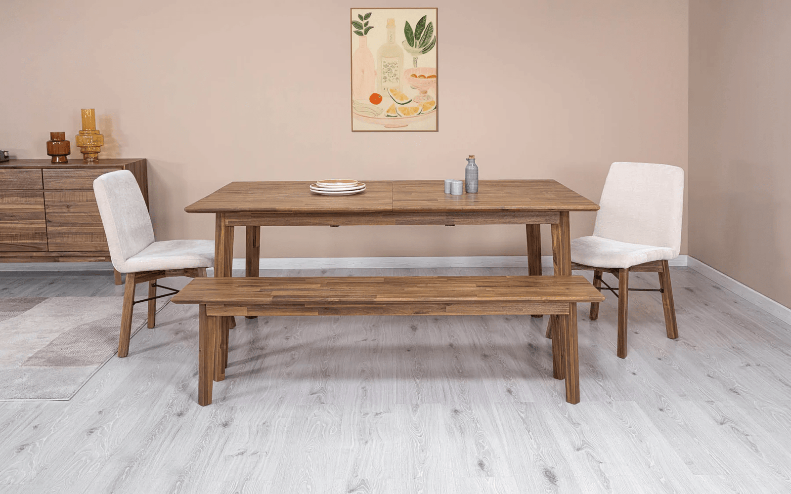 Gianni Extension Dining Table - Warm Pecan - Image 5