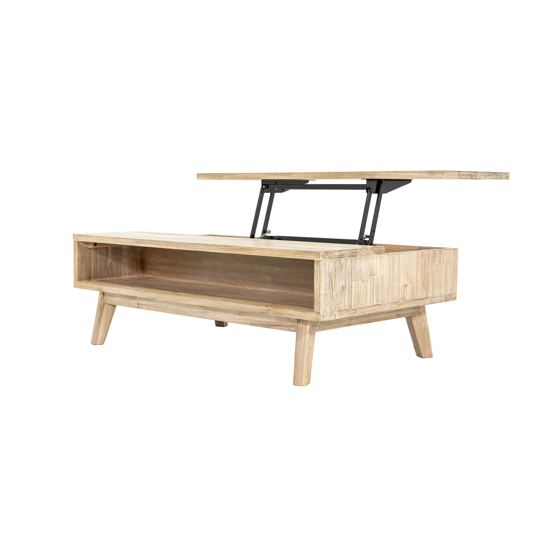 Gia Coffee Table w/ Lift Top - Light Driftwood - Image 18