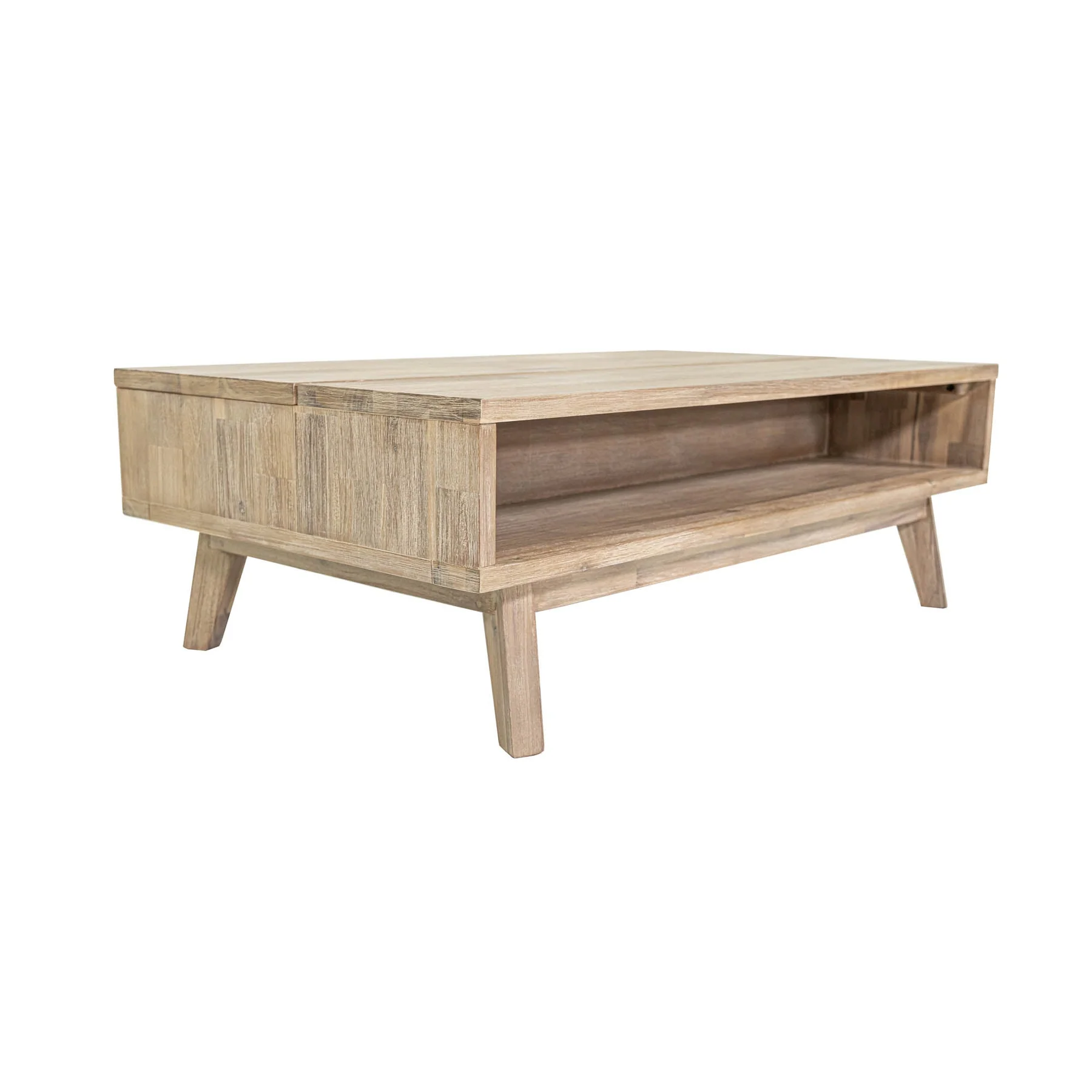Gia Coffee Table w/ Lift Top - Light Driftwood - Image 7
