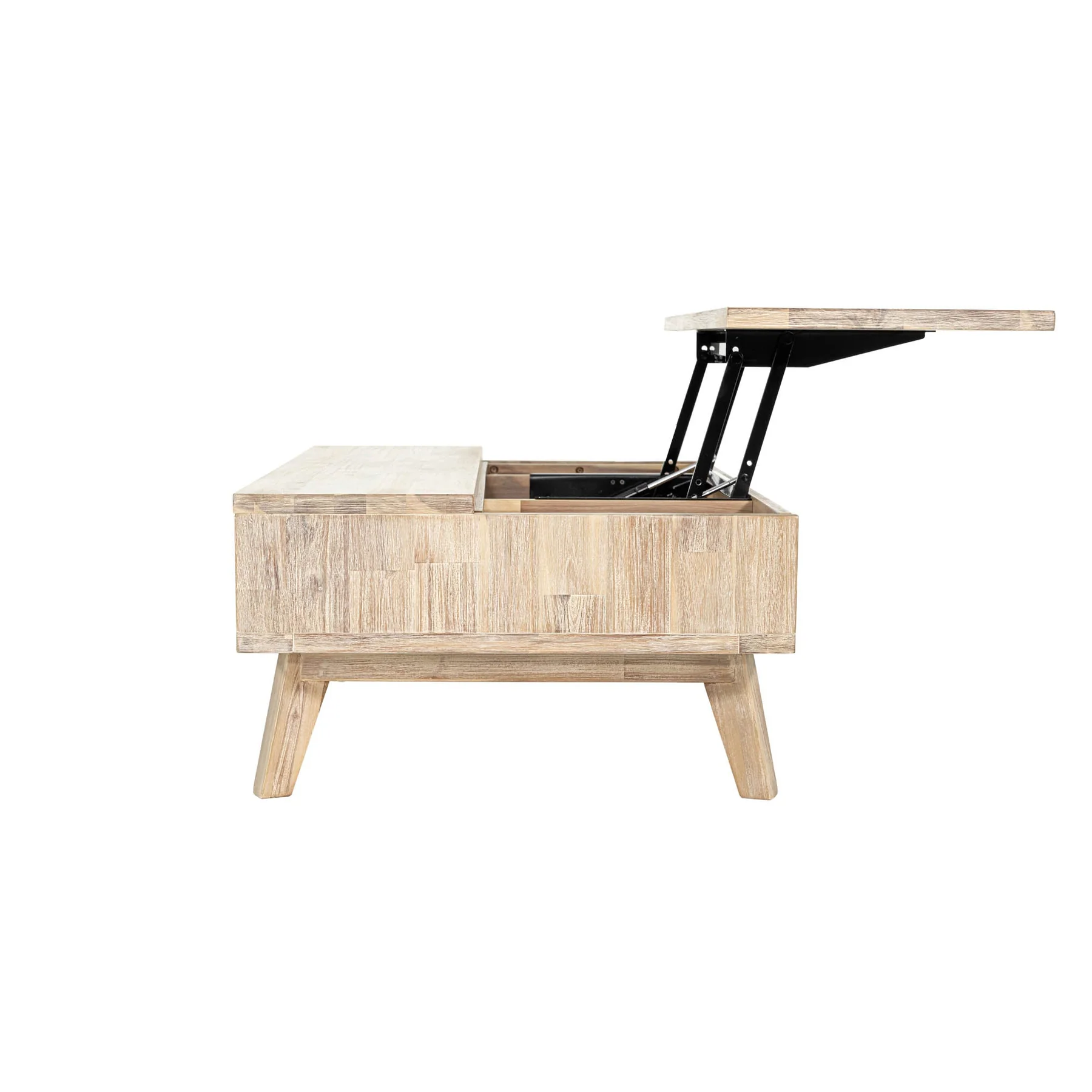 Gia Coffee Table w/ Lift Top - Light Driftwood - Image 14