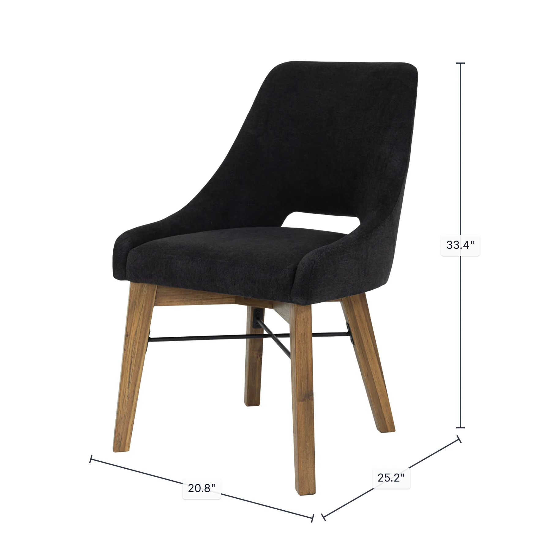 Gianni Curved Dining Chair - Image 2