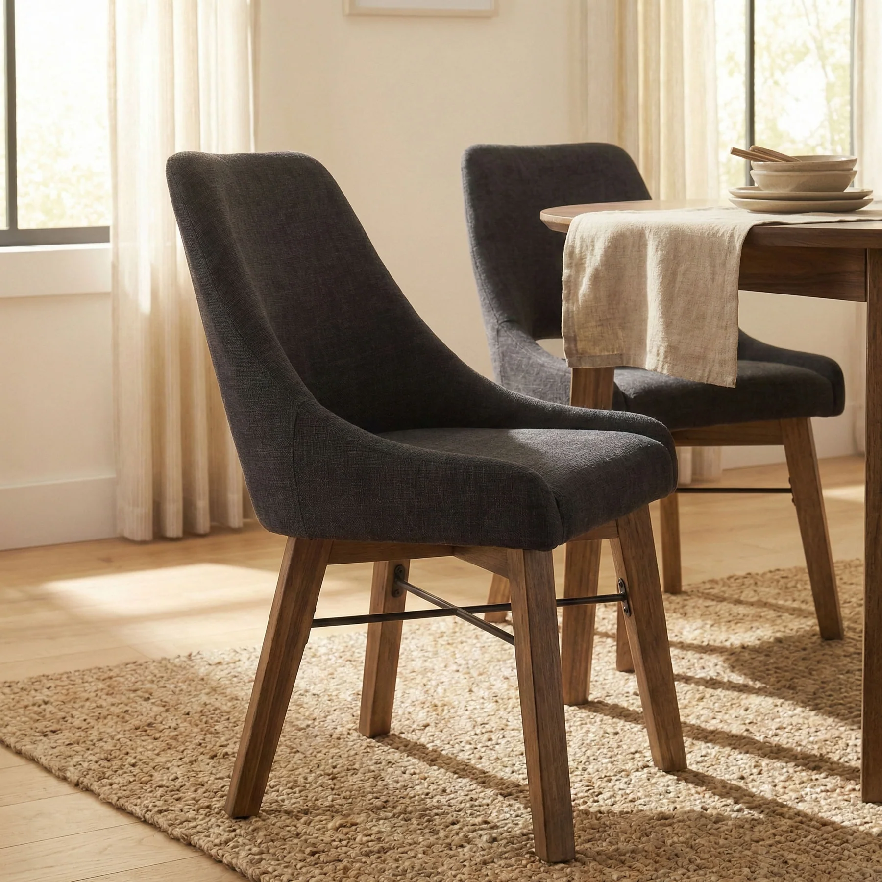 Gianni Curved Dining Chair - Image 3