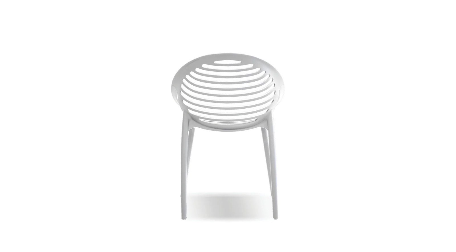 Gravely Stackable Dining Chair White - Image 7