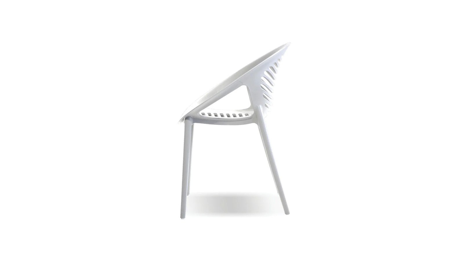 Gravely Stackable Dining Chair White - Image 6