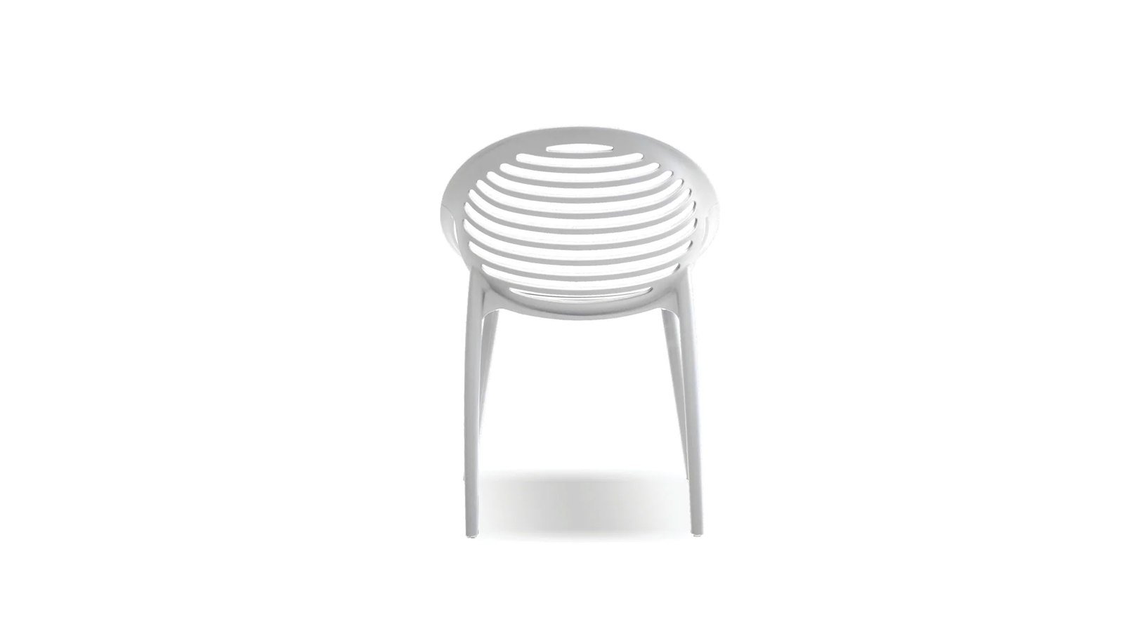 Gravely Stackable Dining Chair White - Image 2