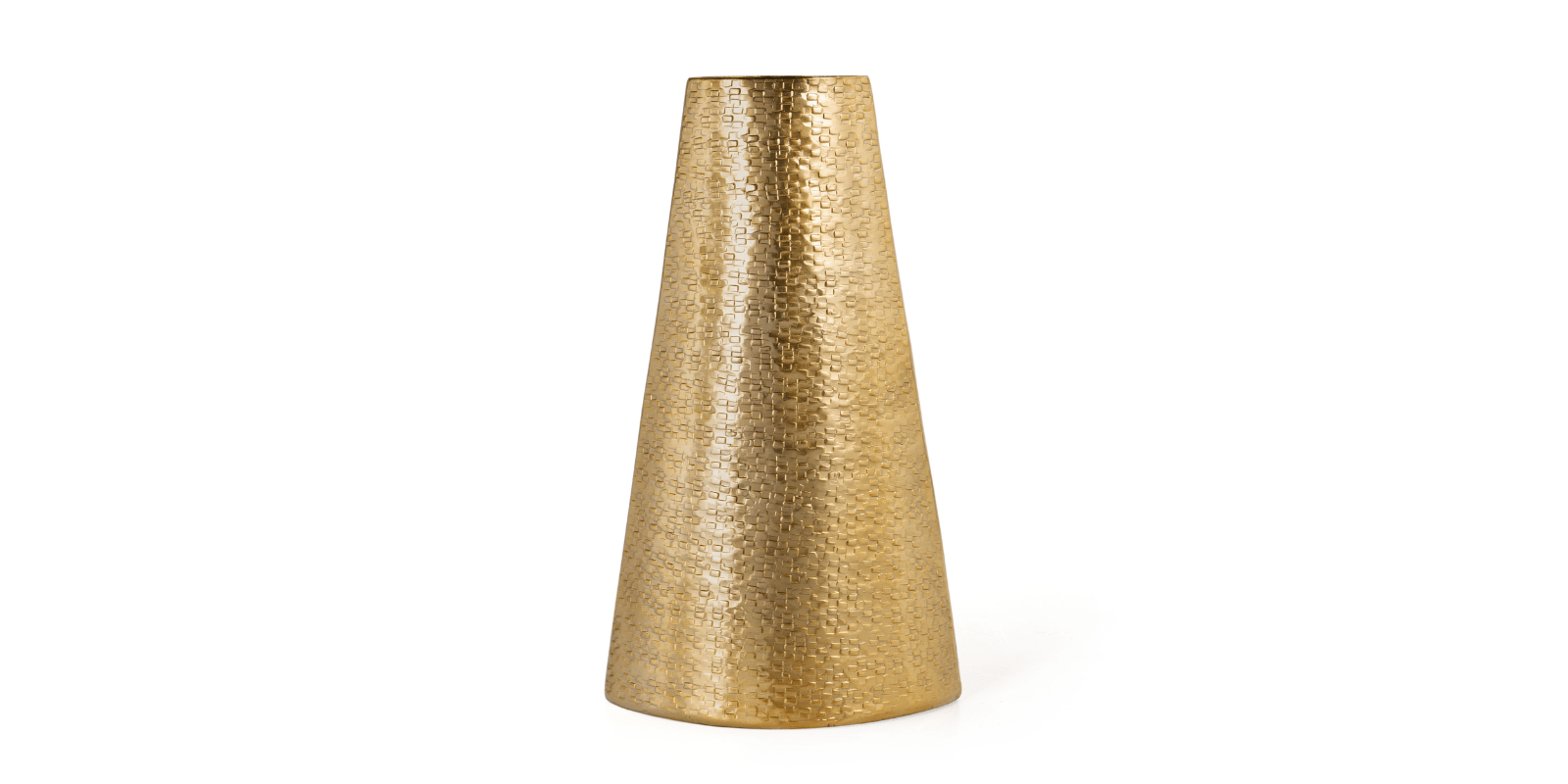 Gemma Metal Table Vase, Large Gold - Image 2