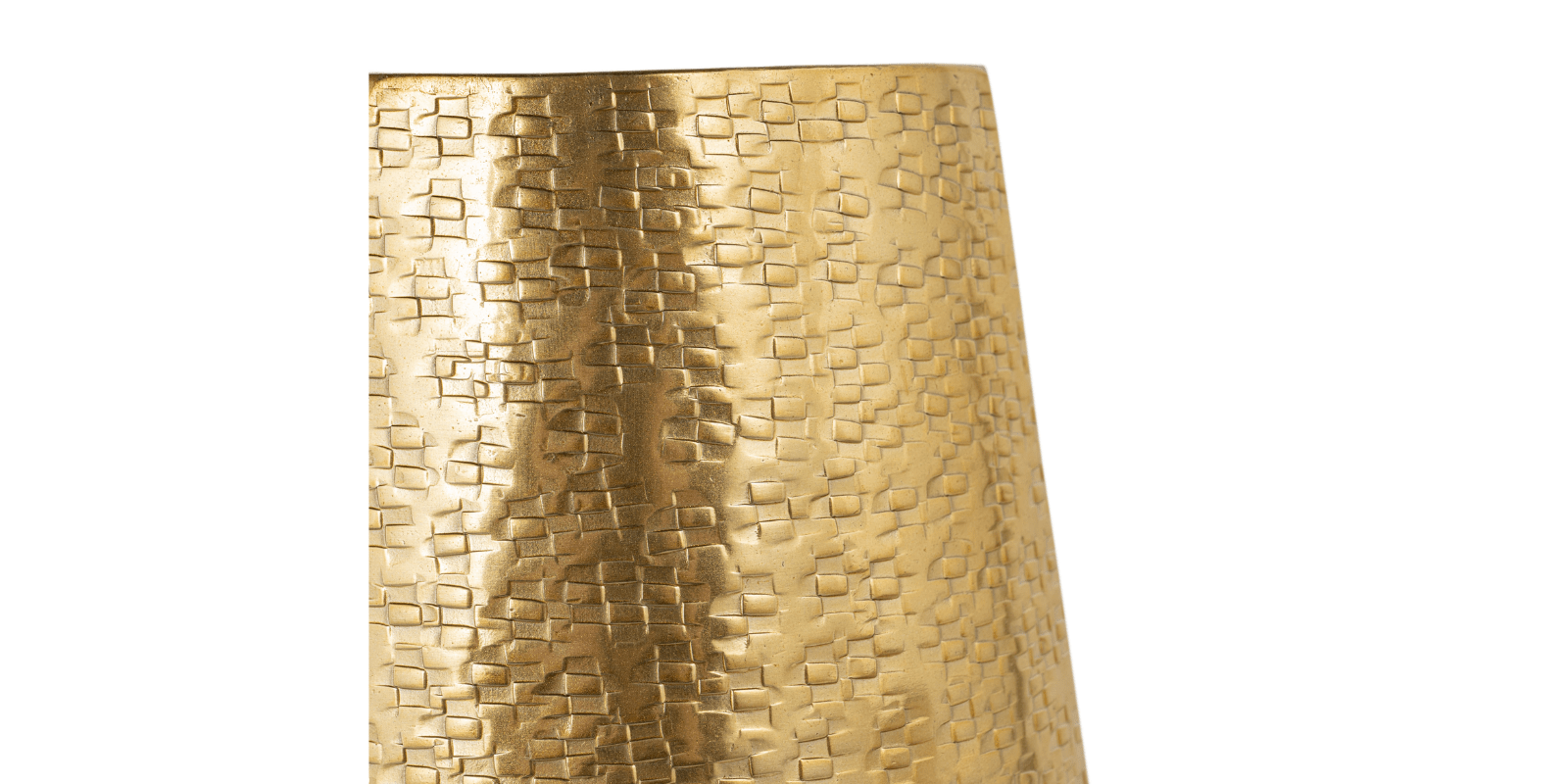 Gemma Metal Table Vase, Large Gold - Image 4