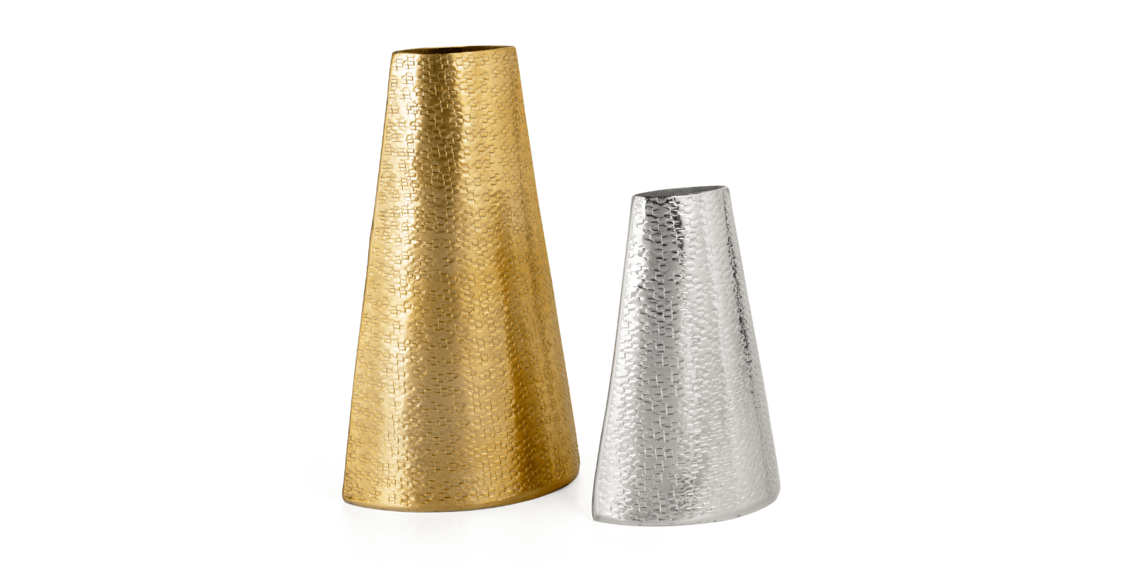 Gemma Metal Table Vase, Large Gold - Image 5