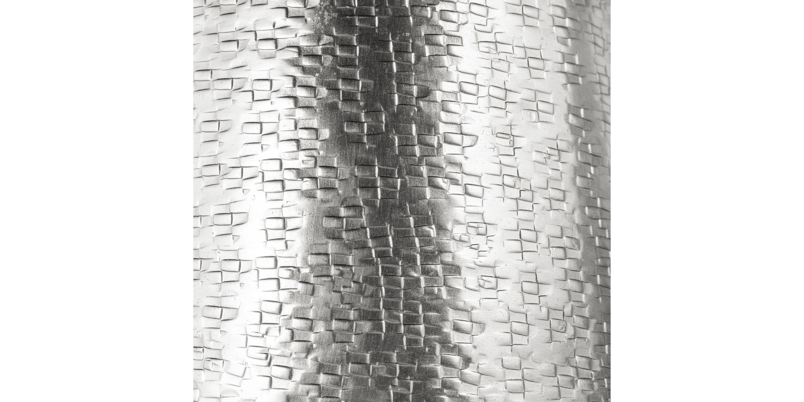 Gemma Metal Table Vase, Small Silver - Image 4