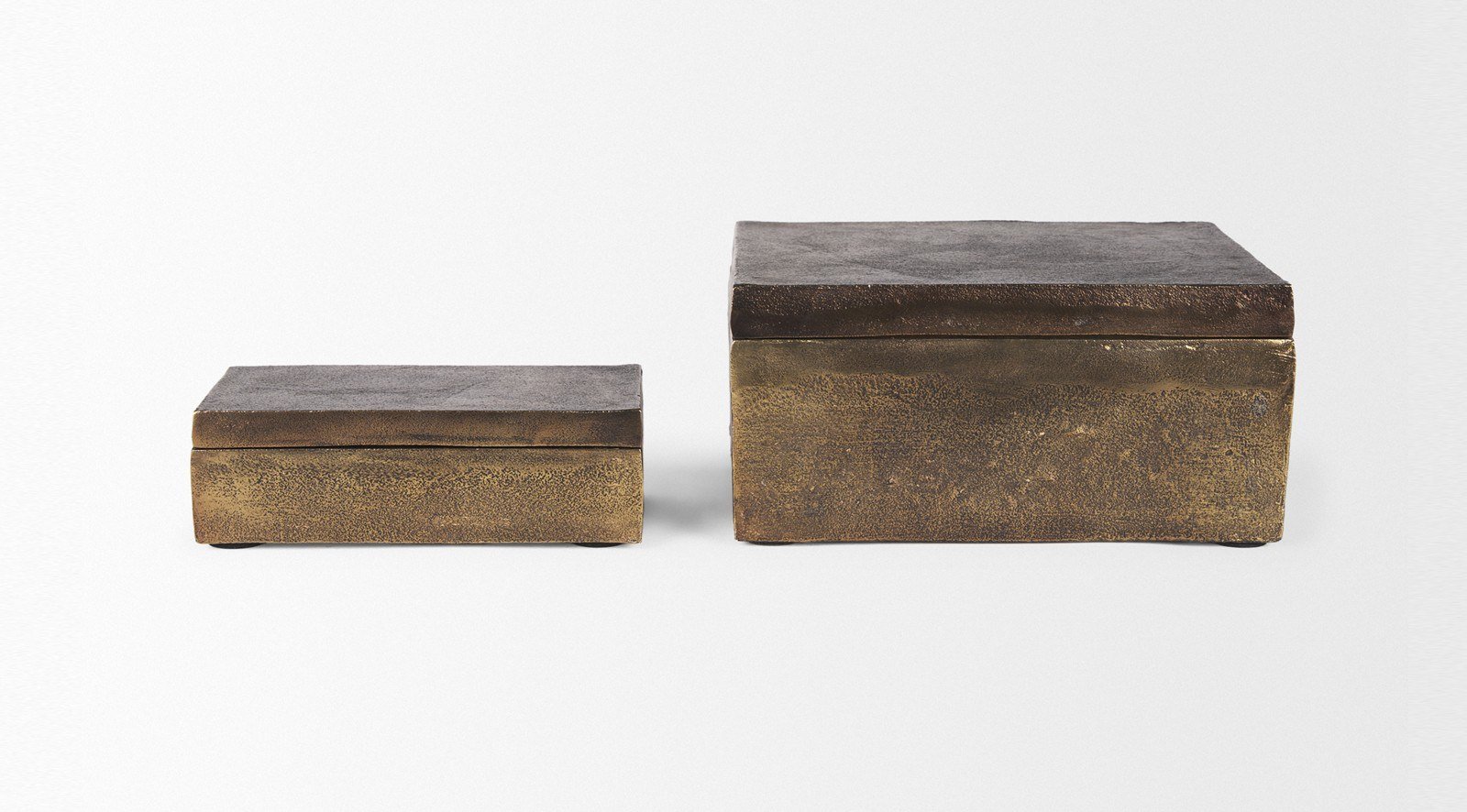 Porschia Antiqued Gold Box Small - Image 5