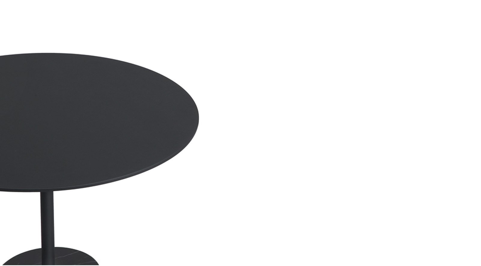 Halo End Table Black - Low - Image 3