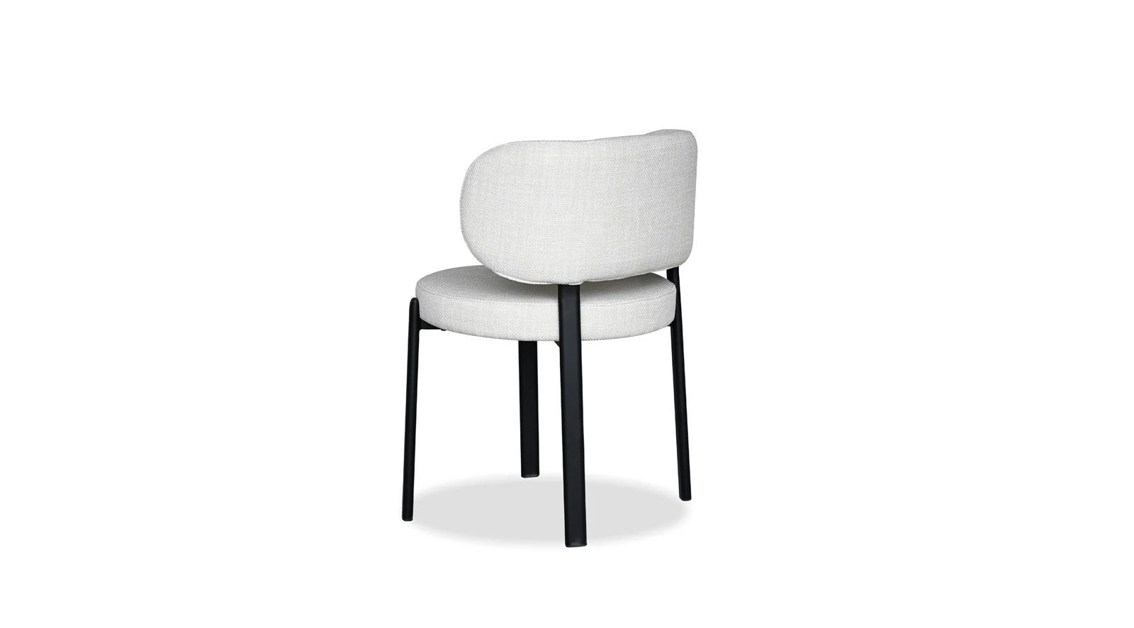 Lily Dining Chair- Alabaster Hopsack - Image 3