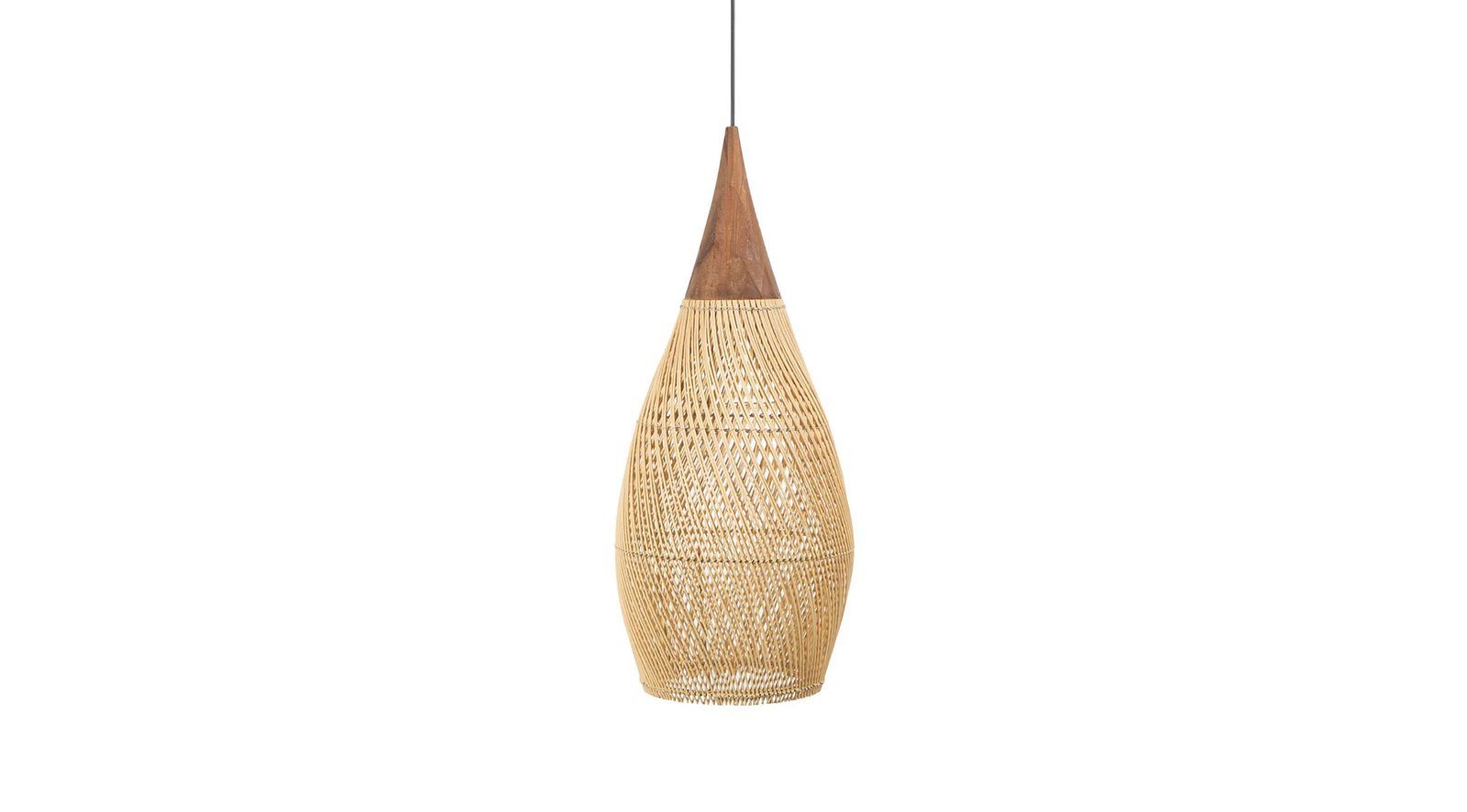 D Bodhi Horn Pendant Large - Natural