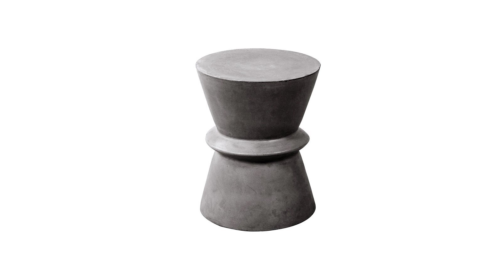 Florence Hourglass Side Table Dark Grey